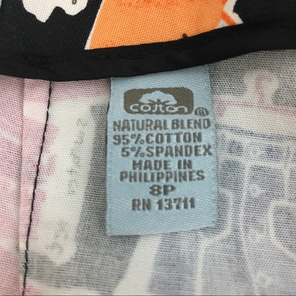 Vintage Valerie Stevens Graphic Skirt Sz 8P Black Multi Neon A-line Wardrobe Art - Picture 7 of 8